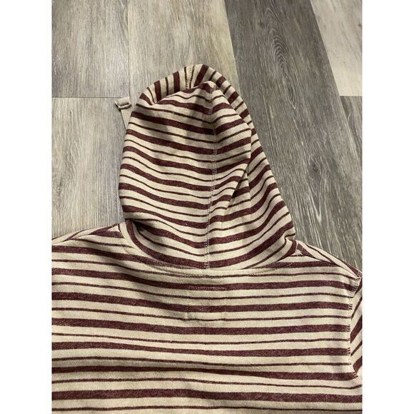 Blue 84 “indiana University IU” White/Maroon Striped Hooded Sweater/Size Large - Picture 10 of 10